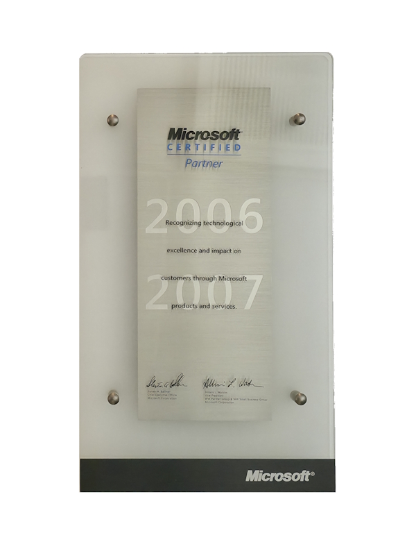 2006 - Microsoft Certified Partner