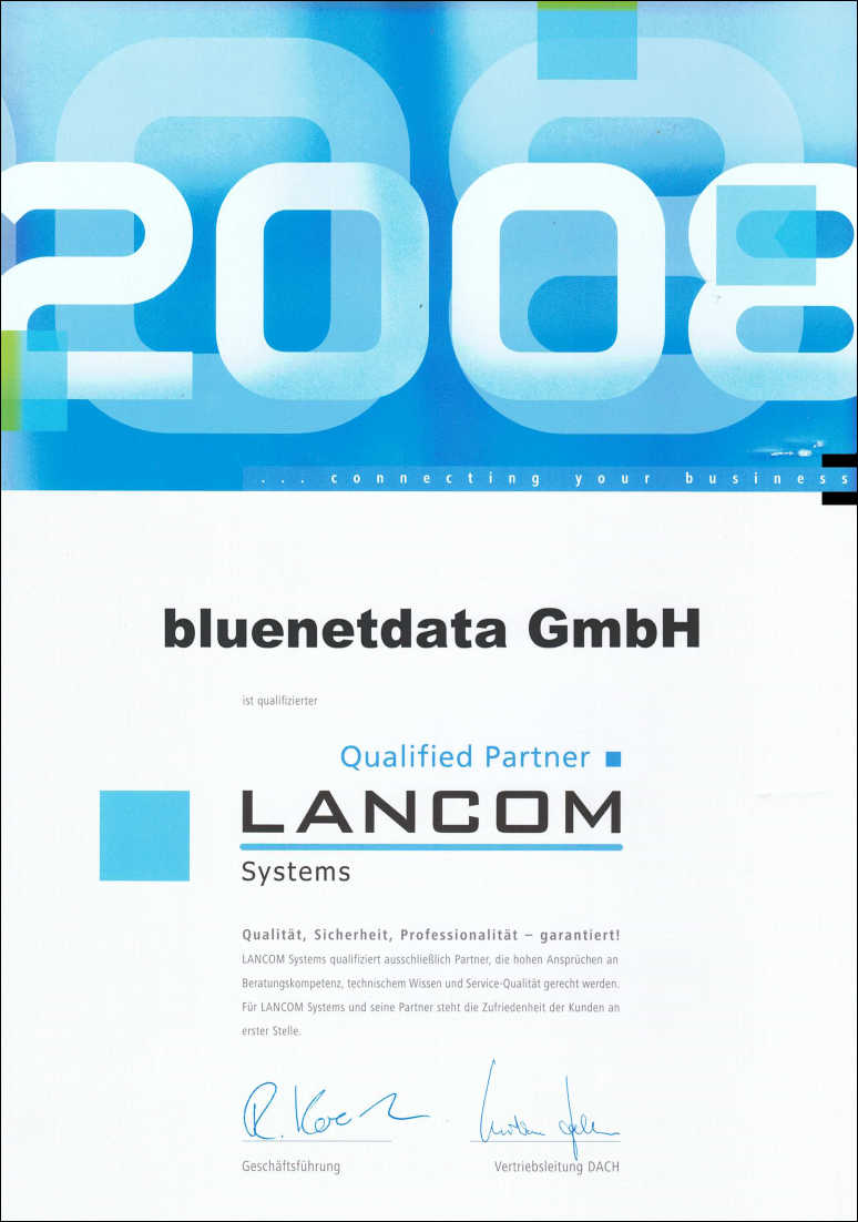 2008 - LANCOM Systems Qualified Partner