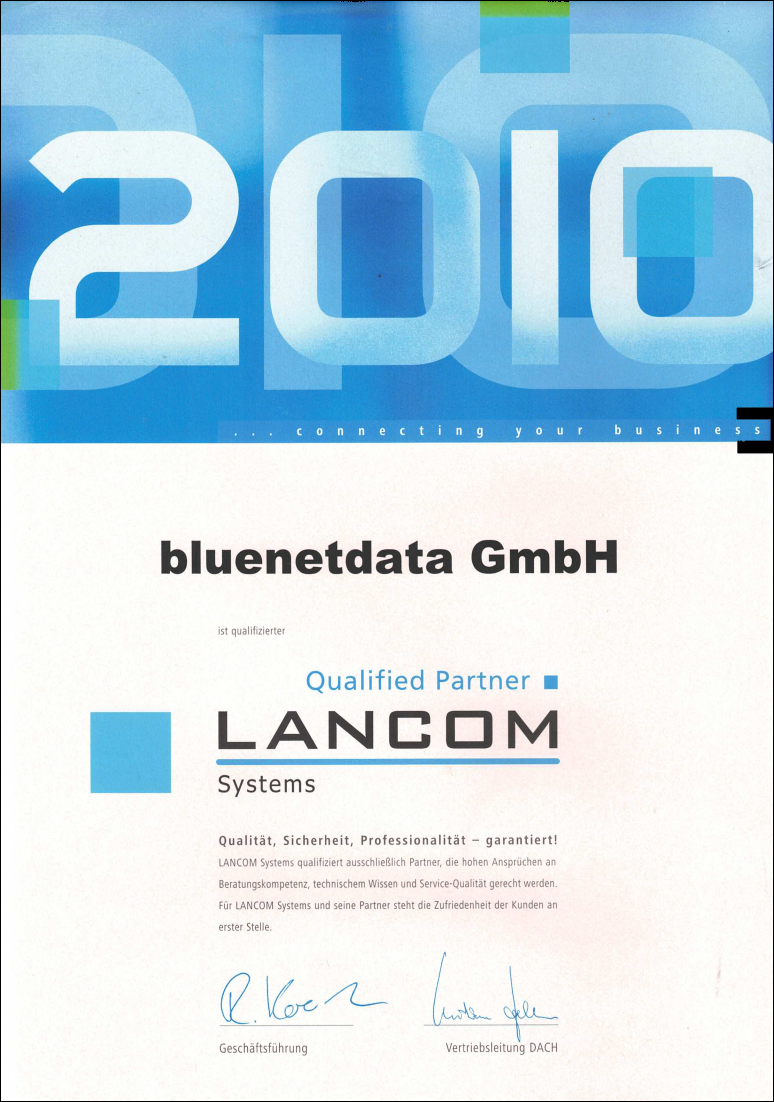 2010 - LANCOM Systems Qualified Partner