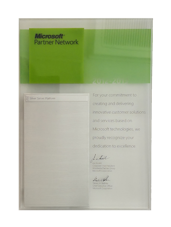 2012 - Microsoft Certified Partner