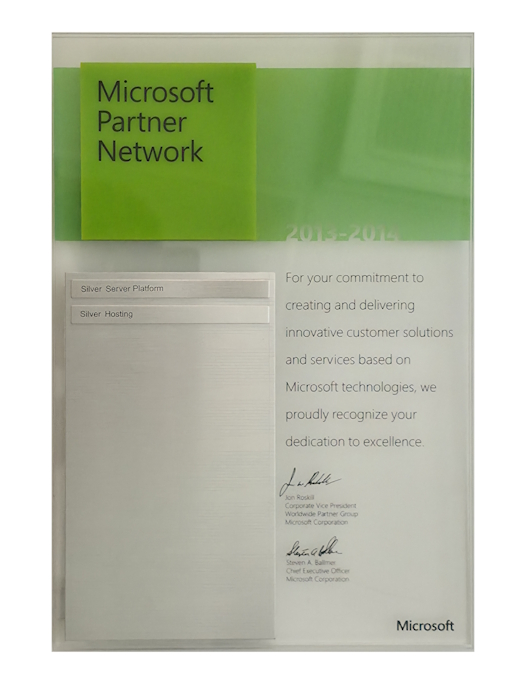 2013 - Microsoft Certified Partner