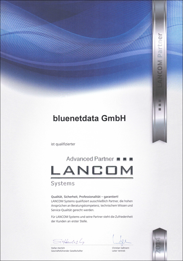 2014 - LANCOM Systems Advanced Partner