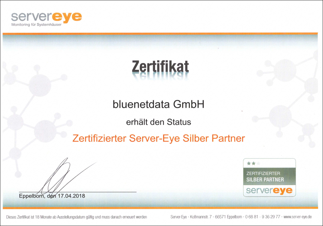 2018 - servereye Silber Partner