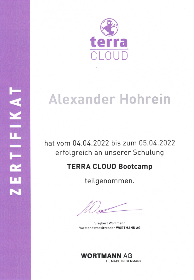 2022 - TERRA CLOUD Bootcamp